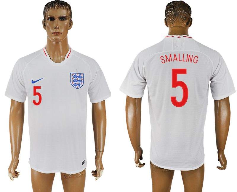 2018 world cup Maillot de foot England #5 SMALLING WHITE